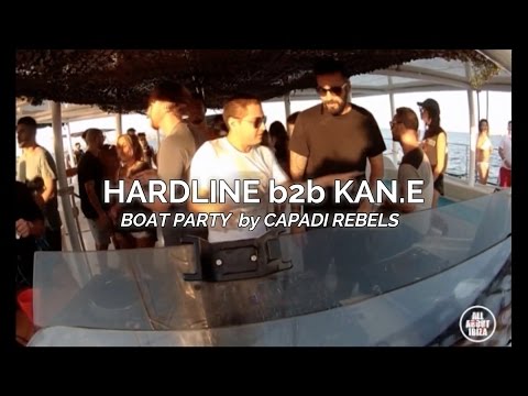 Hardline b2b Kan.e at Ibiza Rebels boat closing party 2016