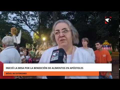 Inició la misa por la bendición de alimentos en Apóstoles