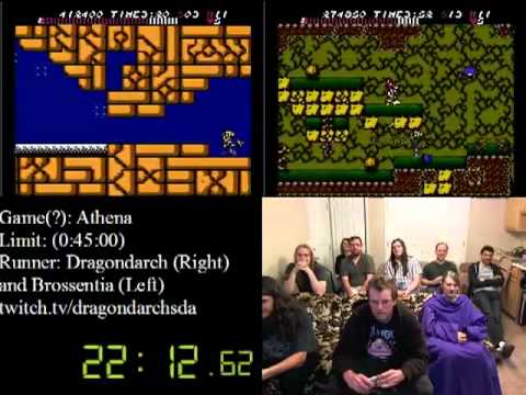 Athena NES in 32:54 - SPEED RUN race Brossentia vs. Dragondarch (VERY CLOSE)! - SGDQ 2012