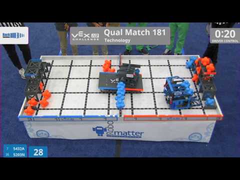 2017 VEXIQ Midd Tech Q181 (5432A 5203N) Score 28