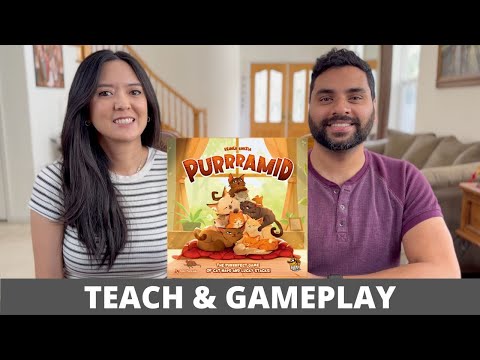 Reiner Knizia's 'Purrramid' - Teach & Playthrough