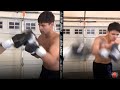 RYAN GARCIA THROWING RIGHT HOOK BOMBS ON THE MITTS! DISPLAYS SPEED & EXPLOSIVENESS
