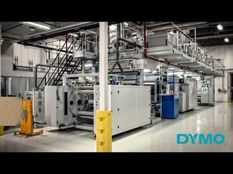 Labeltape Dymo LabelManager D1 polyester 24mm zwart op wit