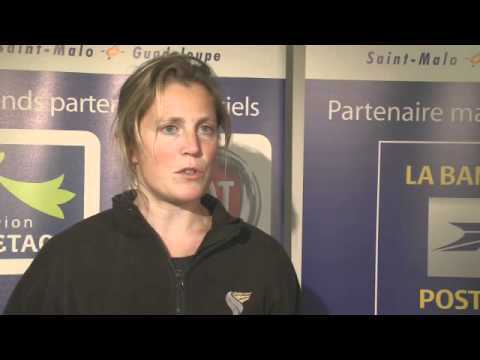 Samantha Davie tells the damage to Sidney Gavinet - La Route du Rhum La Banque Postale 2010