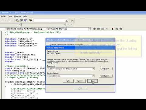 How to Online Debug WinPAC Programs in eVC++