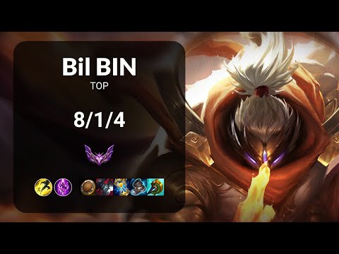 Bil Bin Jax vs Fiora TOP - KR  Patch 13.14