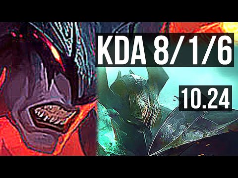 AATROX vs MORDEKAISER (TOP) | 8/1/6, 700+ games, Godlike | KR Master | v10.24