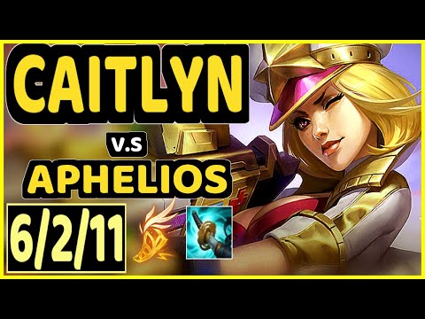 LUSKKA (CAITLYN) vs APHELIOS - 6/2/11 KDA BOTTOM ADC GAMEPLAY - BR Ranked GRANDMASTER