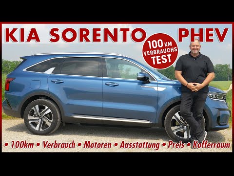 KIA SORENTO PHEV 100 km Verbrauch Test Fahren Reichweite Batterie Laden Preis Review 2021 Deutsch