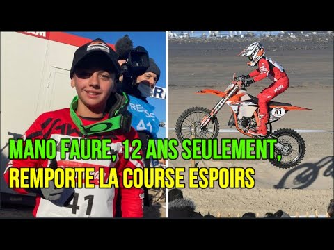 Enduropale: Mano Faure, 12 ans seulement, remporte la course espoirs