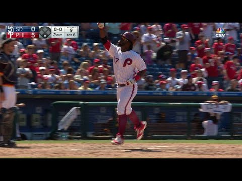 SD@PHI: Herrera hämmert einen Solo-Schlag ins rechte Feld