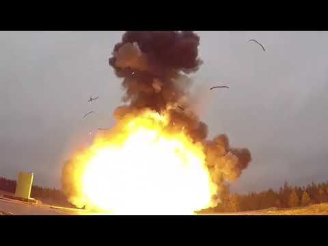 Russian ICBM RT-2PM2 «Topol-M» launching at Plesetsk cosmodrome