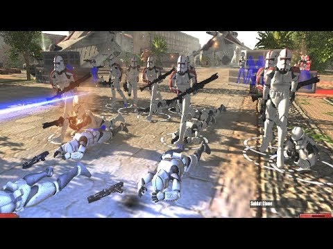 Huge Clone Defense on Naboo | Star Wars Mod | Men of War AS2