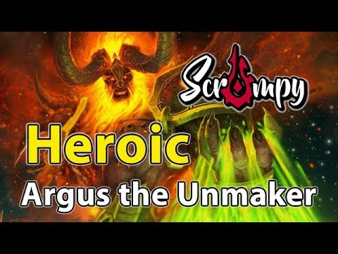 7.3.2 | Heroic Argus The Unmaker | Tank PoV: Blood Death Knight  (World of Warcraft)