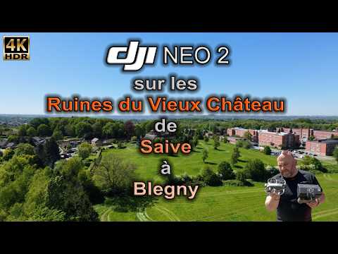 Dji Neo 2 on the ruins of the old Saive Castle in Blegny.