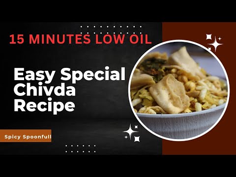 Healthy Poha Chivda | Tea Time Namkeen | 15-Minute Poha Chivda Low Oil | Crunchy Chivda Mix