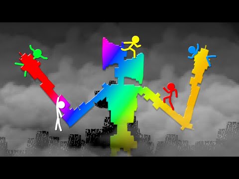 Stickman VS Minecraft: Rainbow Mutant Siren Head - AVM Shorts Animation
