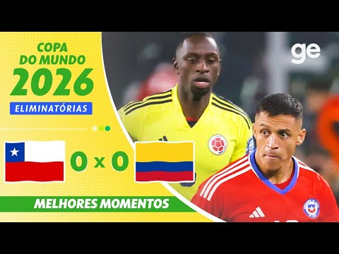 Gols e lances de Chile x Colômbia