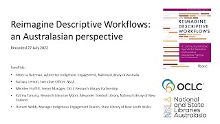 Reimagine Descriptive Workflows: an Australasian perspective