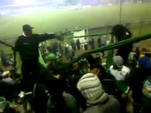 Murga Verde, bombos, hinchada de Sarmiento vs Ferro