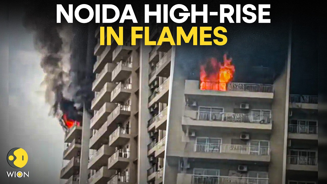 Noida Fire Accident LIVE: Massive BLAZE Engulfs Noida Society, Rescue Ops Underway | WION Live