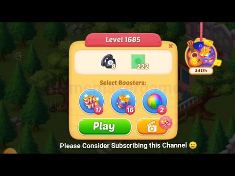 Matchington Mansion Level 1685, Level 1686 & Level 1687(Hard Level) - iOS/Android