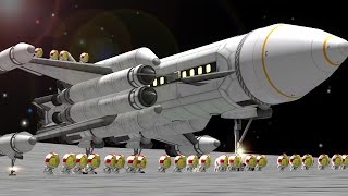 40-seat Mun SSTO in KSP 1.1