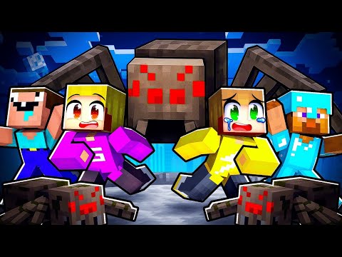 Spinnen Invasie In Kleurstad (Minecraft Survival)