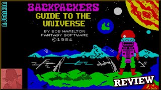 Backpackers Guide to the Universe - on the ZX Spectrum 48K !! with Commentary