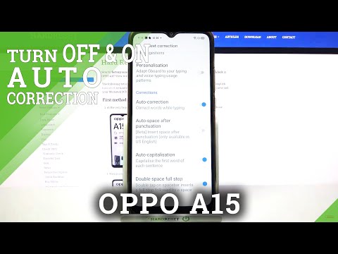 How to Enable Auto Correction in OPPO A15 – Disable Auto Correction