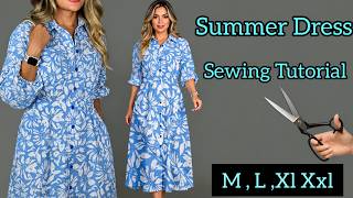 Don't Watch This Video If You Don't Want to Sew Your Own Summer Dress ✂️| Dress Pattern & Sewing