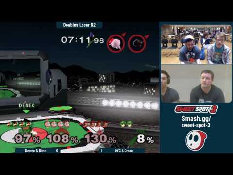 Sweet Spot 3 SSBM - Denec & Kino Vs. DYC & Dmac - Doubles Losers Round 2