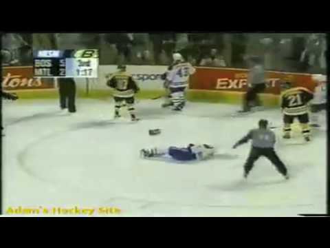 history will be made - brisebois, Mclaren, Zednik, Montreal Canadiens Vs Boston Bruins