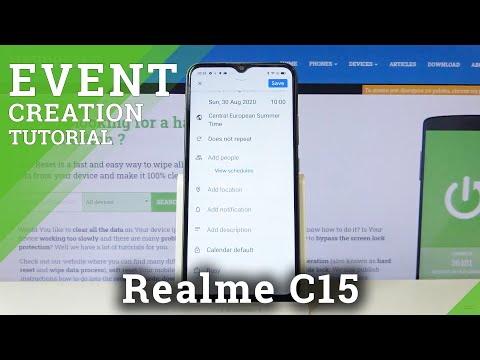 How to Add Event to Calendar in REALME C15 – Event Notifications