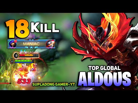 MANIAC! Aldous Late Game Monster [ Top Global Aldous Best Build 2021 ] By Supladong Gamer~YT - MLBB