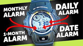 #CASIO G-Shock G-2900 (2548) Multifunction Alarm Tutorial - Daily, 1 Month, Monthly and Date Alarms