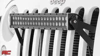 Installing 2007-2017 Jeep Wrangler JK 20-inch LED Light Bar Grille Mount by Rough Country