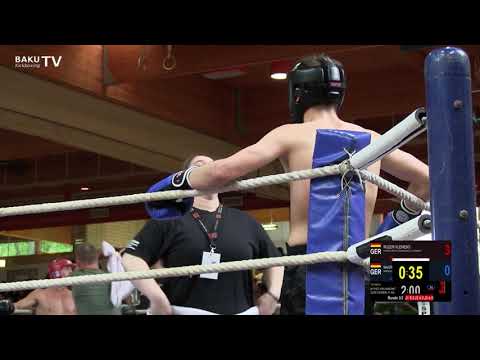 Bayerische Meisterschaft 2019 - Vollkontakt ELITE Herren -71 kg Klemens Ruder vs Dadullah Naurozi