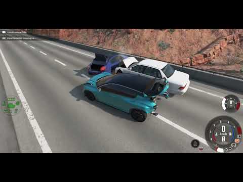 idiots in cars | #18 BMW stops on highway causing massive crash