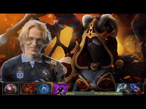 TOPSON - QUEEN OF PAIN Mid Lane Full Game Play - Dota 2