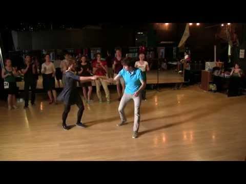 Nadezhda Dikanova & Stas Maksimenko - ProAm Finals of Lindy Hop JnJ at Crazy Tea Party