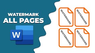 How to add a watermark to all pages in Word 2016