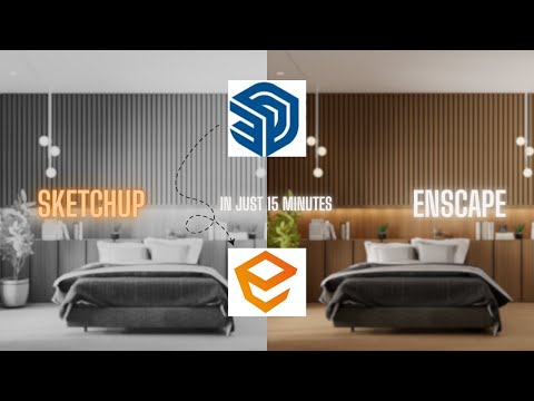 Stunning Render in sketchup and Enscape in just 15 minutes | Step-by-Step Tutorial #1 video