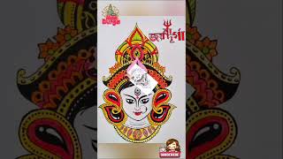 How to draw Maa Durga Mandala Art #short