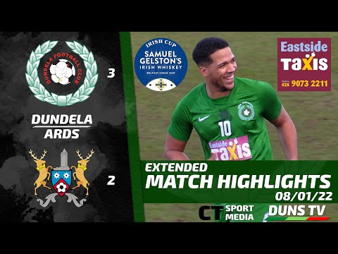 Match Highlights Irish Cup Round 1 - Dundela Vs Ards - 8th January 2022