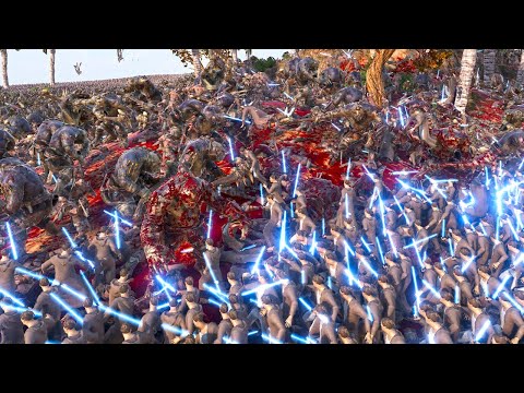 25.000 Star Wars Jedi against 1 MILLION Orcs & 1000 Giant Ogres - Ultimate Epic Battle Simulator 2