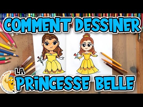 Comment dessiner la PRINCESSE BELLE | Dessin Pour Enfant