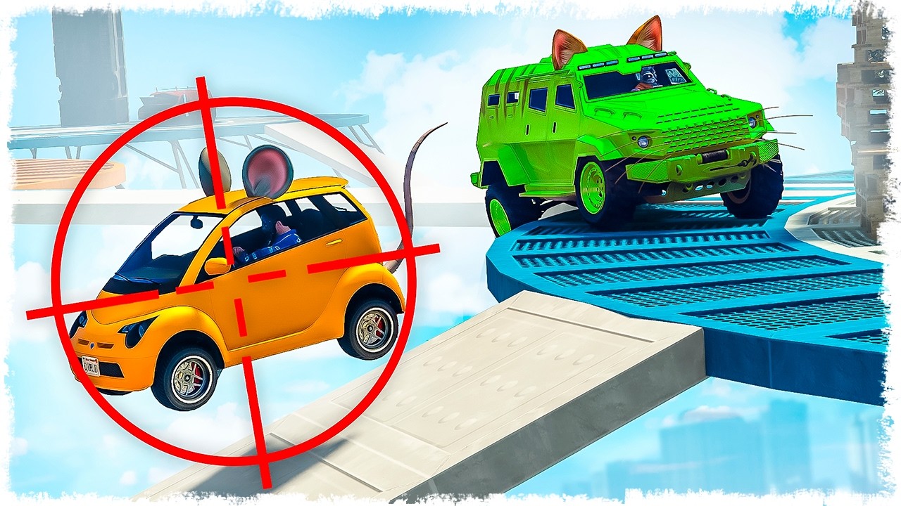 ЦЕЛЬ НОМЕР 1!!! УГАРНЫЕ КОШКИ vs МЫШКИ В GTA ONLINE!!!