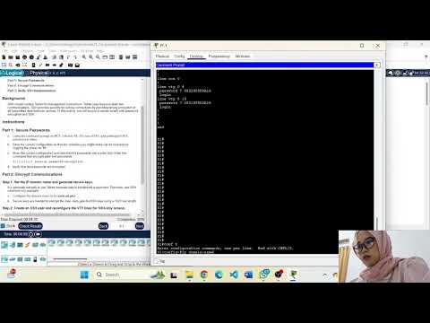 1.3.6 Packet Tracer - Configure SSH