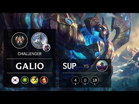 Galio Support vs Braum - KR Challenger Patch 9.22